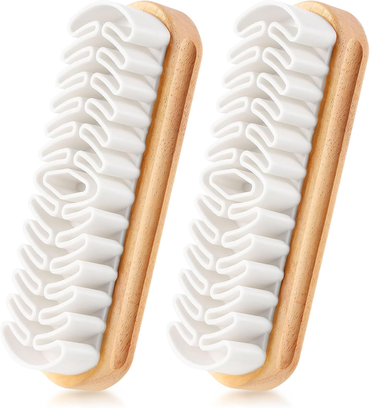 2 Pcs Suede Shoe Brush Nubuck Leather Cleaner Shoes Shine Dauber Crepe Applicators Set with Cleaning Eraser(Brush with Eraser)